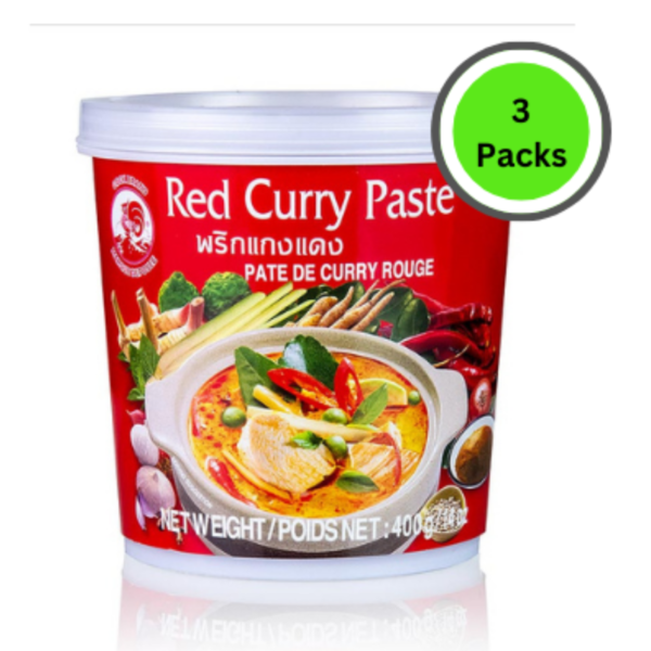 Red Curry Paste Cock Brand – 3x Pack